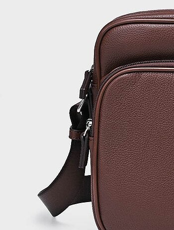 Elegante bolso multibolsillos de piel - AFIBEL