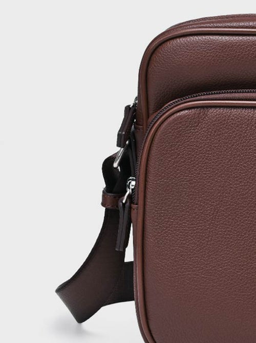 Elegante bolso multibolsillos de piel - AFIBEL - Kiabi