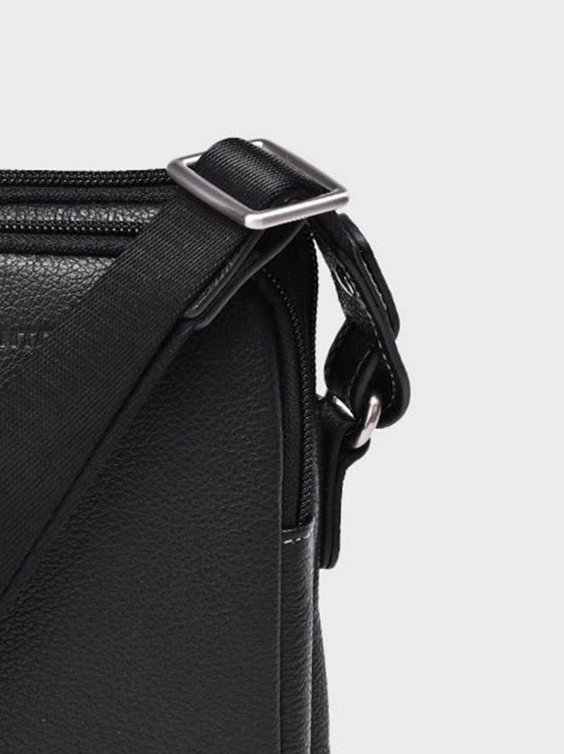 Elegante bolso multibolsillos de piel - AFIBEL Negro - Kiabi