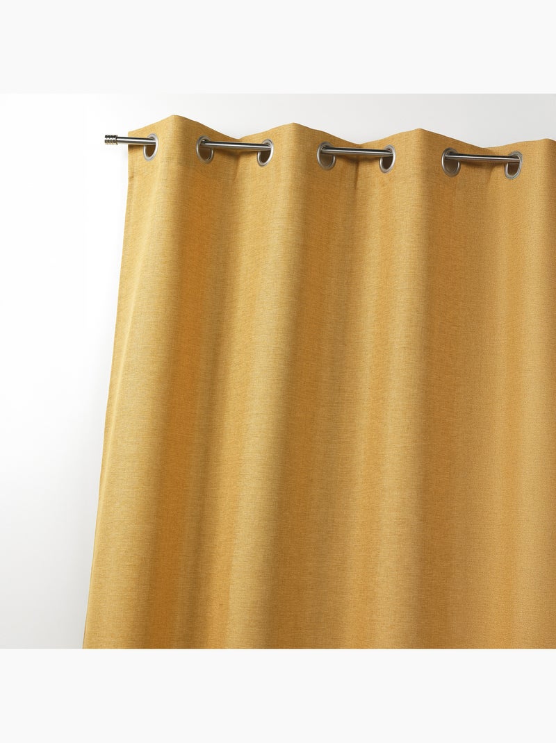 Elegante cortina moteada lista para instalar Amarillo oscuro - Kiabi