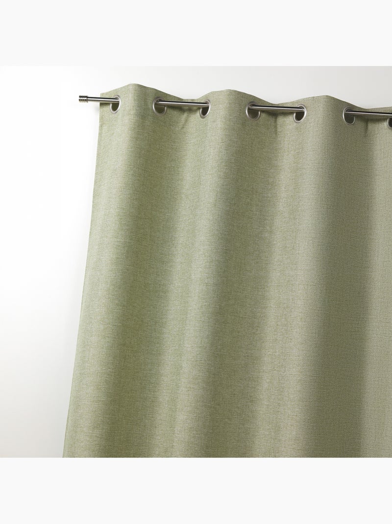 Elegante cortina moteada lista para instalar Verde tilo - Kiabi