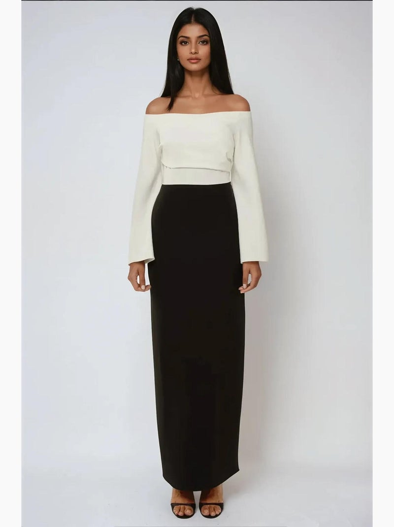 Elegante vestido largo exclusivo a medida hiccup Negro - Kiabi
