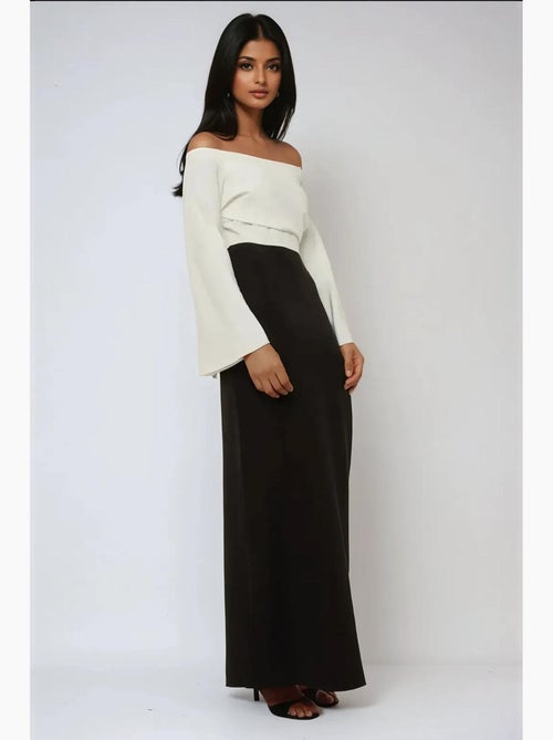 Elegante vestido largo exclusivo a medida hiccup - Kiabi Elegante vestido largo exclusivo a medida hiccup - Kiabi