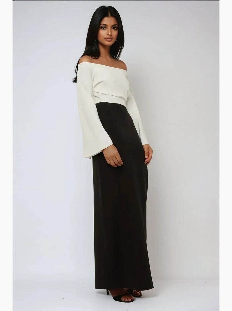 Elegante vestido largo exclusivo a medida hiccup Negro - Kiabi