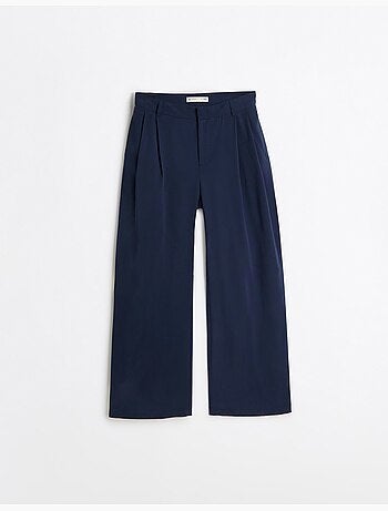 Elegantes pantalones plisados, mo fashion