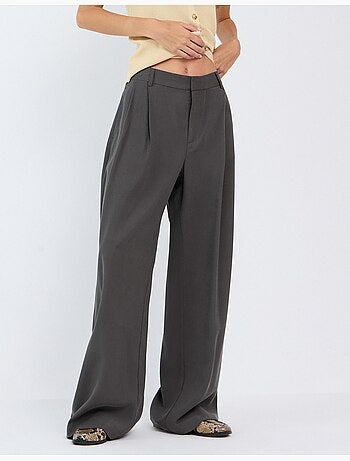 Elegantes pantalones plisados, mo fashion