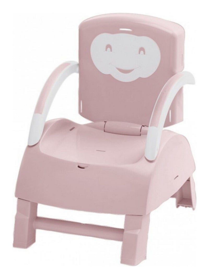 Elevador de silla 2 en 1 evolutivo Thermobaby con bandeja extraíble Rosa - Kiabi