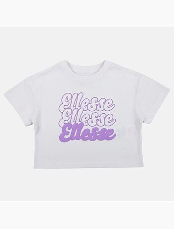 Ellesse - Camiseta para niña de manga corta