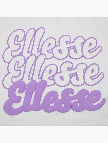 Ellesse - Camiseta para niña de manga corta