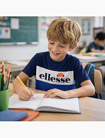 Ellesse - Camiseta para niño de manga corta