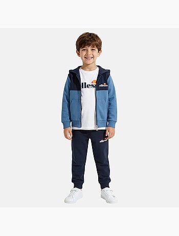 Ellesse - Conjunto de 3 piezas: camiseta, chaqueta con capucha y pantalón de jogging niño