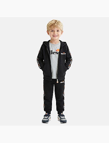 Ellesse - Conjunto de 3 piezas: camiseta, chaqueta con capucha y pantalón de jogging niño