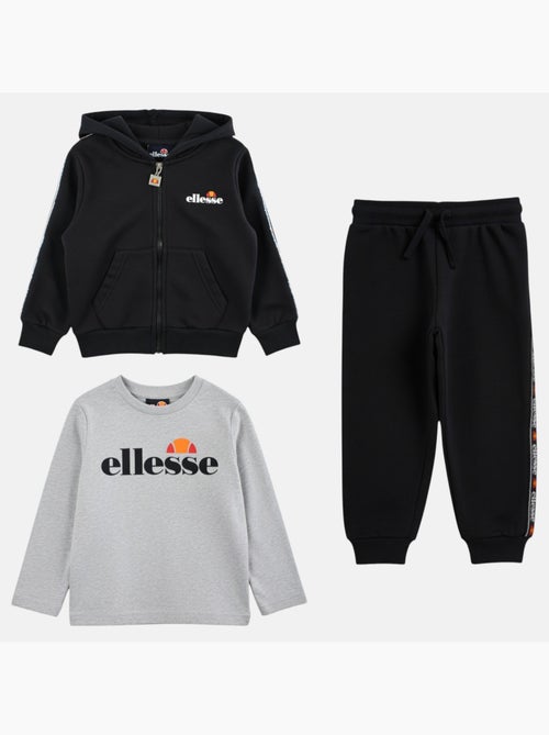 Ellesse - Conjunto de 3 piezas: camiseta, chaqueta con capucha y pantalón de jogging niño - Kiabi