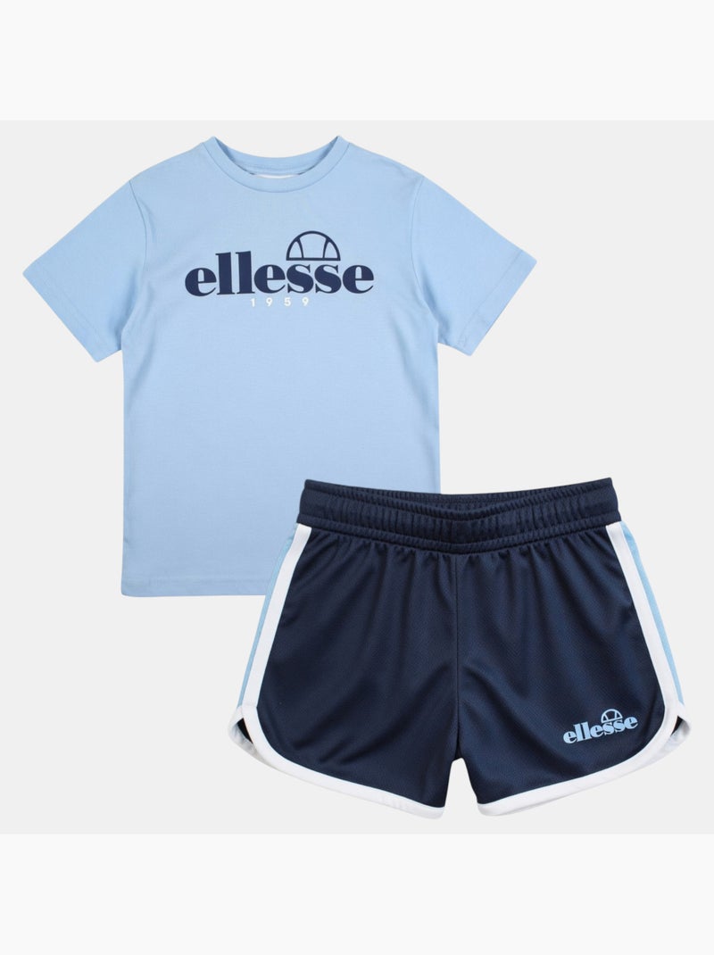 Ellesse - Conjunto de 3 piezas: camiseta, pantalón corto y calcetines Azul - Kiabi