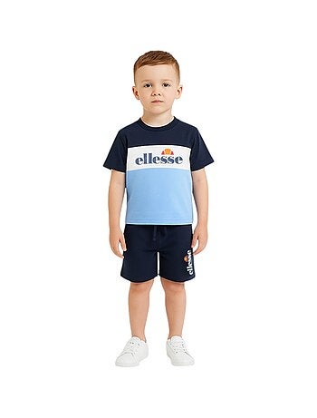 Ellesse - Conjunto de 3 piezas: camiseta, pantalón corto y mochila
