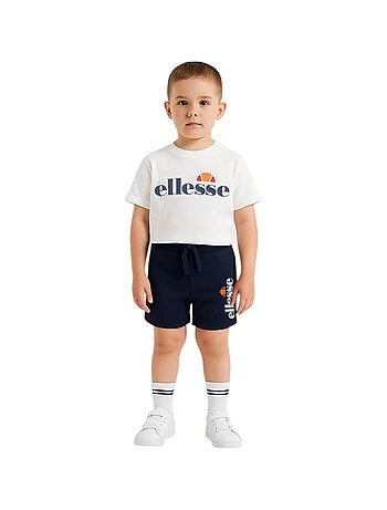 Ellesse - Conjunto de 3 piezas: camiseta, pantalón corto y mochila