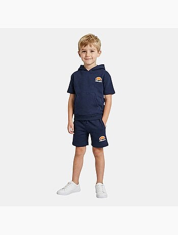 Ellesse - Conjunto de camiseta con capucha y pantalón corto niño