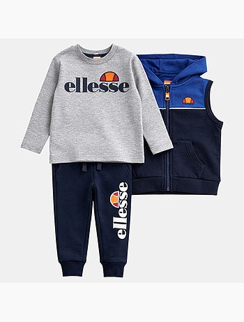 Ellesse - Conjunto de camisetas y pantalón con chaqueta acolchada