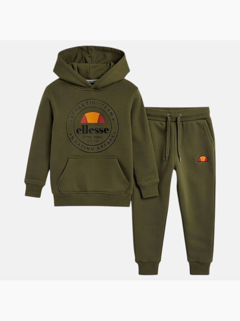Ellesse - Conjunto de chaqueta con capucha y pantalón de jogging niño Caqui - Kiabi