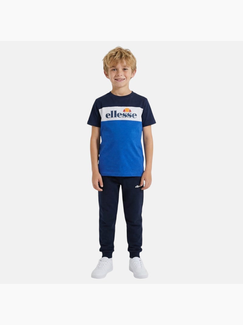 Ellesse - Conjunto infantil 3 piezas compuesto por dos camisetas y un pantalón de chándal Azul - Kiabi