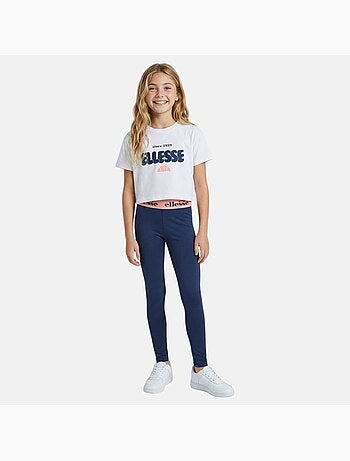 Ellesse - Conjunto niña compuesto por camiseta corta sujetador deportivo y leggings