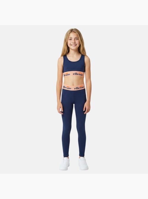 Ellesse - Conjunto niña compuesto por camiseta corta sujetador deportivo y leggings - Kiabi Ellesse - Conjunto niña compuesto por camiseta corta sujetador deportivo y leggings - Kiabi