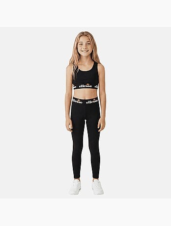 Ellesse - Conjunto niña compuesto por camiseta corta sujetador deportivo y leggings