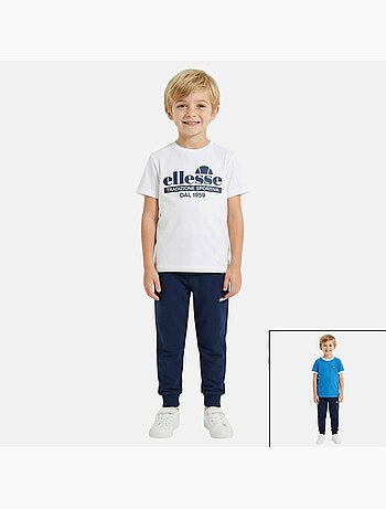 Ellesse - Conjunto niño compuesto por dos camisetas y un pantalón ideal
