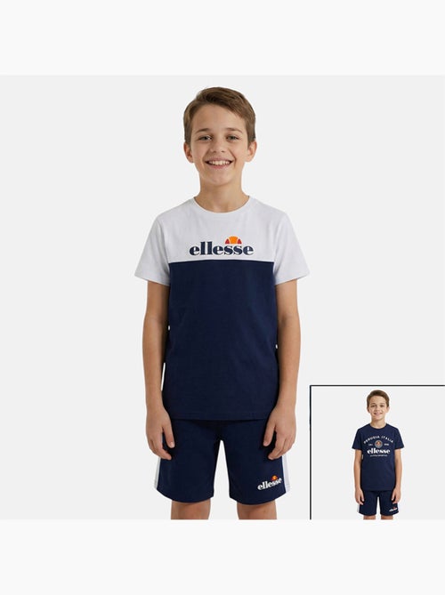 Ellesse - Conjunto niño práctico y moderno compuesto por dos camisetas y un pantalón corto - Kiabi