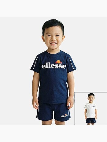 Ellesse - Conjunto niño práctico y moderno compuesto por dos camisetas y un pantalón corto