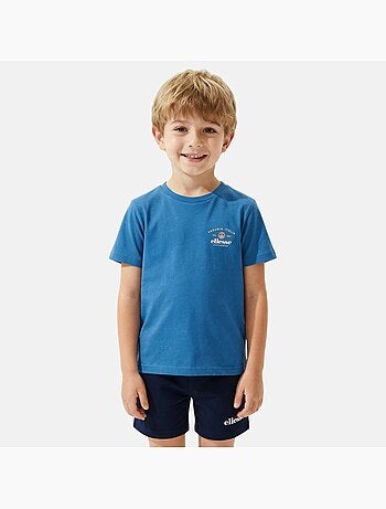 Ellesse - Conjunto niño práctico y moderno compuesto por dos camisetas y un pantalón corto