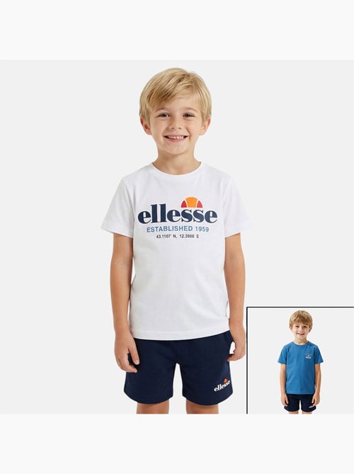 Ellesse - Conjunto niño práctico y moderno compuesto por dos camisetas y un pantalón corto - Kiabi