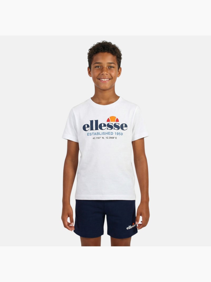 Ellesse - Conjunto niño práctico y moderno compuesto por dos camisetas y un pantalón corto Azul marino - Kiabi