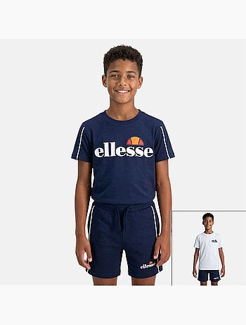 Ellesse - Conjunto niño práctico y moderno compuesto por dos camisetas y un pantalón corto