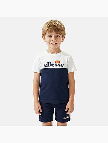Ellesse - Conjunto niño práctico y moderno compuesto por dos camisetas y un pantalón corto