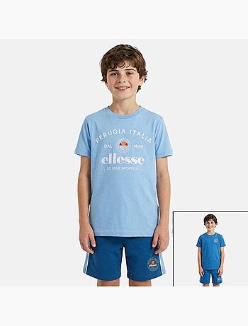Ellesse - Conjunto niño práctico y moderno compuesto por dos camisetas y un pantalón corto