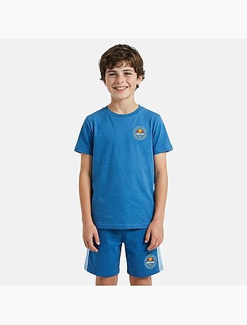 Ellesse - Conjunto niño práctico y moderno compuesto por dos camisetas y un pantalón corto