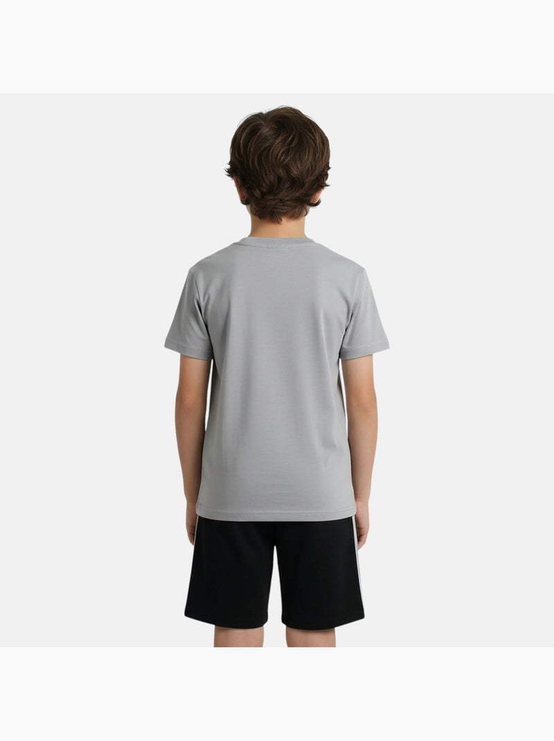 Ellesse - Conjunto niño práctico y moderno compuesto por dos camisetas y un pantalón corto Negro - Kiabi