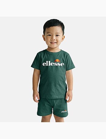 Ellesse - Conjunto niño práctico y moderno compuesto por dos camisetas y un pantalón corto