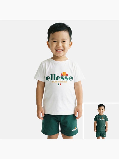 Ellesse - Conjunto niño práctico y moderno compuesto por dos camisetas y un pantalón corto - Kiabi
