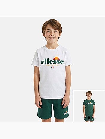Ellesse - Conjunto niño práctico y moderno compuesto por dos camisetas y un pantalón corto