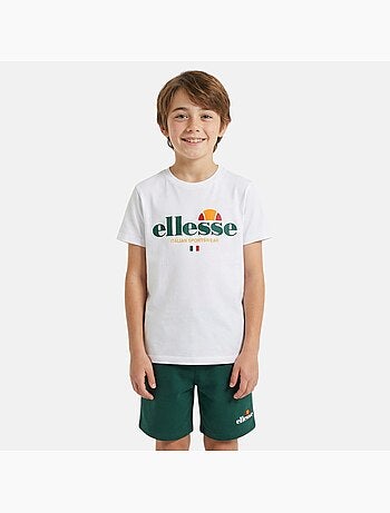 Ellesse - Conjunto niño práctico y moderno compuesto por dos camisetas y un pantalón corto