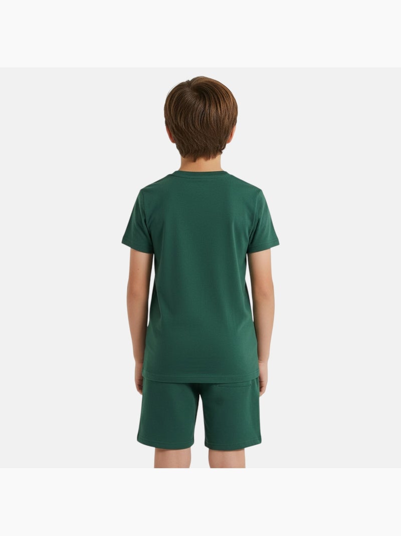 Ellesse - Conjunto niño práctico y moderno compuesto por dos camisetas y un pantalón corto Verde - Kiabi