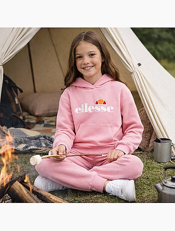 Ellesse - Conjunto sudadera con capucha y pantalón de jogging niña