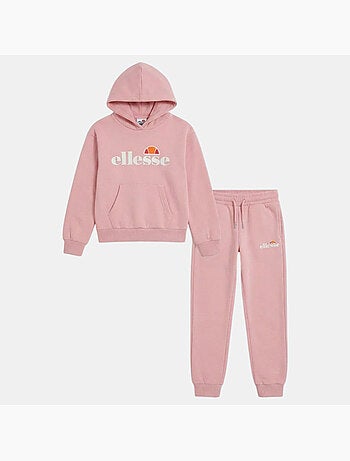 Ellesse - Conjunto sudadera con capucha y pantalón de jogging niña