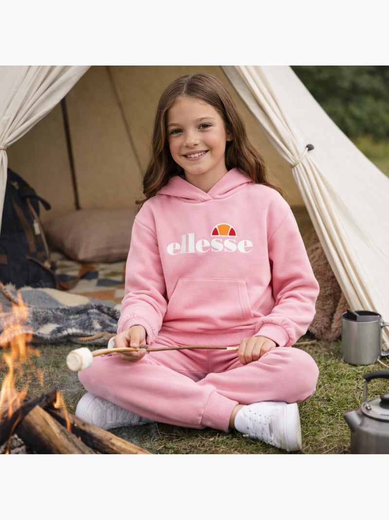 Ellesse - Conjunto sudadera con capucha y pantalón de jogging niña Rosa - Kiabi