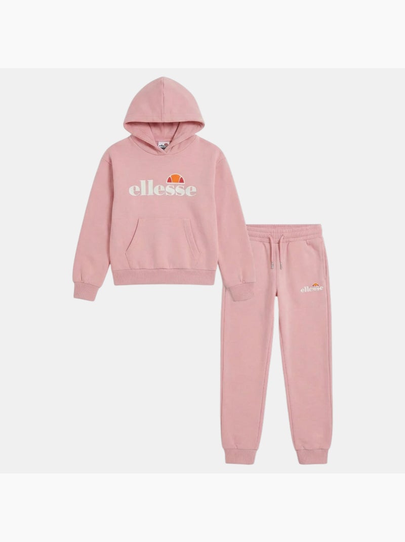 Ellesse - Conjunto sudadera con capucha y pantalón de jogging niña Rosa - Kiabi