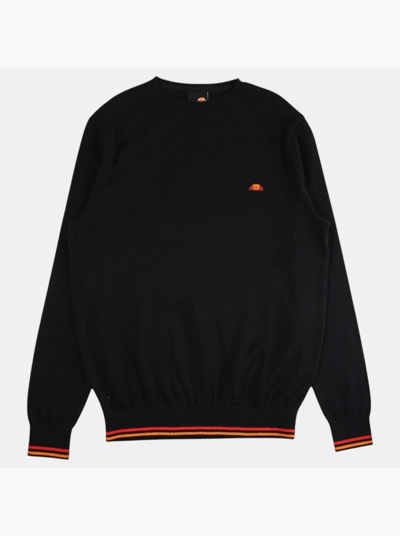 Ellesse - Jersey de hombre , estilo minimalista con ribete en contraste Negro - Kiabi