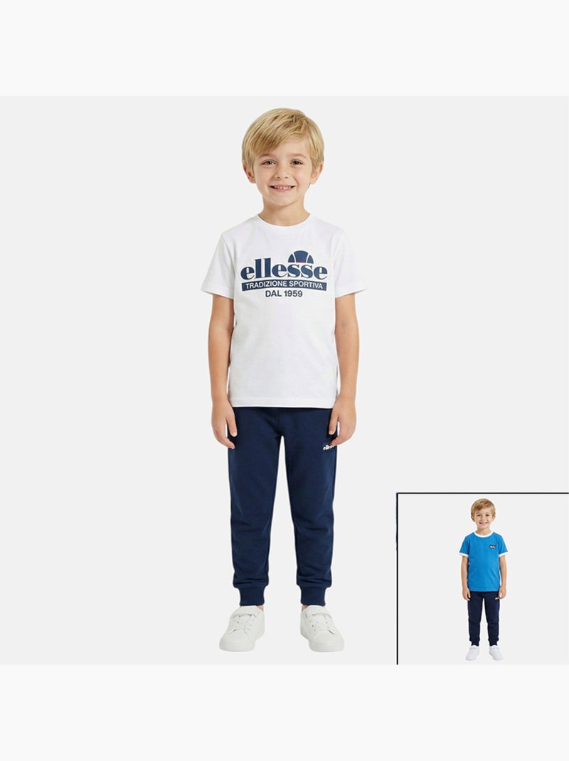 Ellesse - lote de 2 camisetas de manga corta y pantalones de chándal Blanco - Kiabi