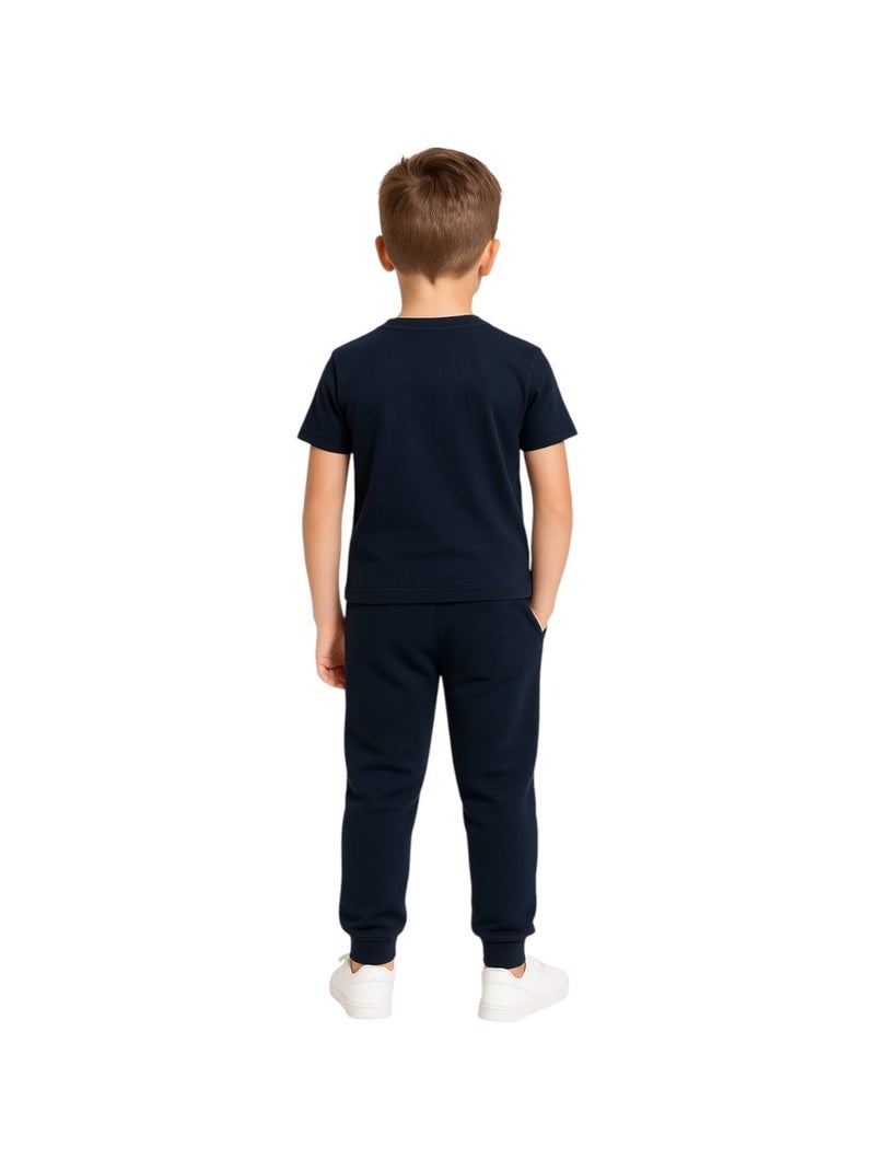 Ellesse - Pack de 2 camisetas y pantalón de jogging niño Azul marino - Kiabi